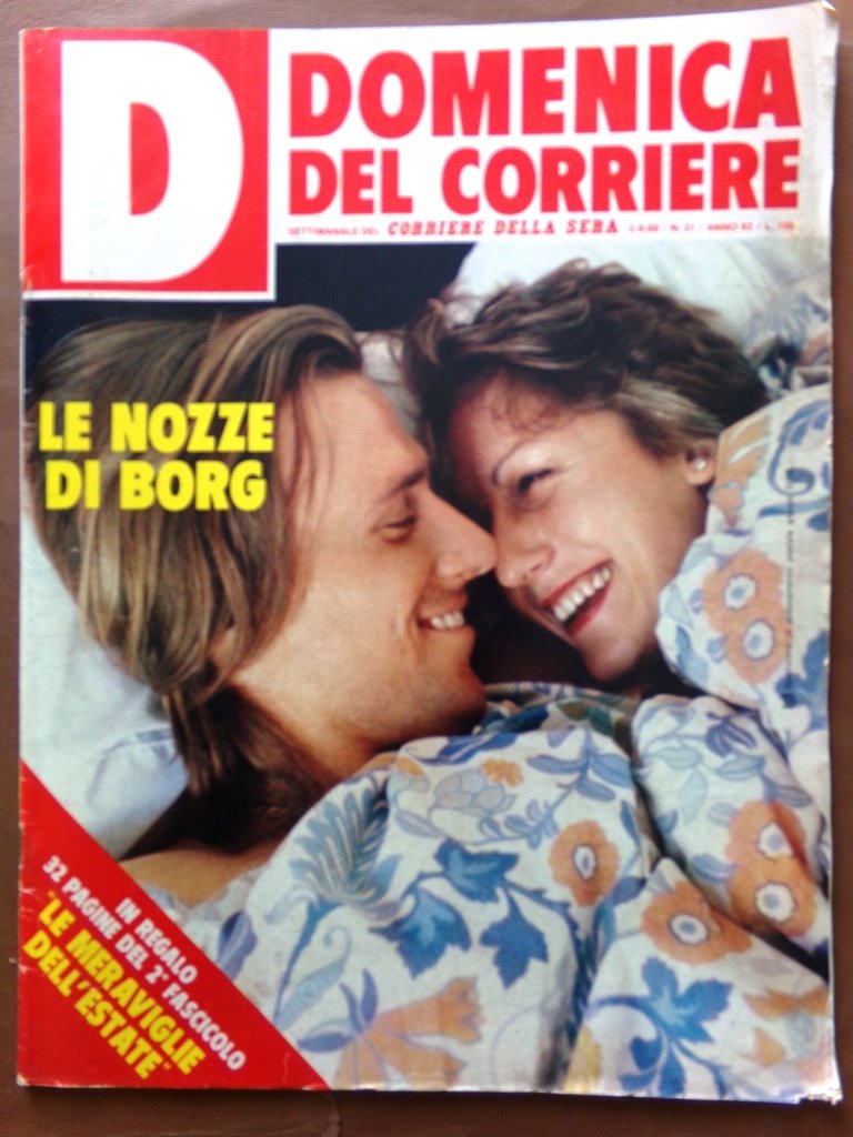 La Domenica del Corriere 2 Agosto 1980 Borg David Reagan …