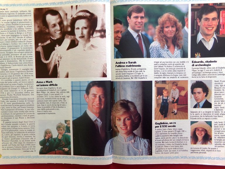 La Domenica del Corriere 2 Agosto 1986 Famiglie Reali Corrida …