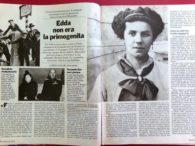 La Domenica del Corriere 2 Agosto 1986 Famiglie Reali Corrida …