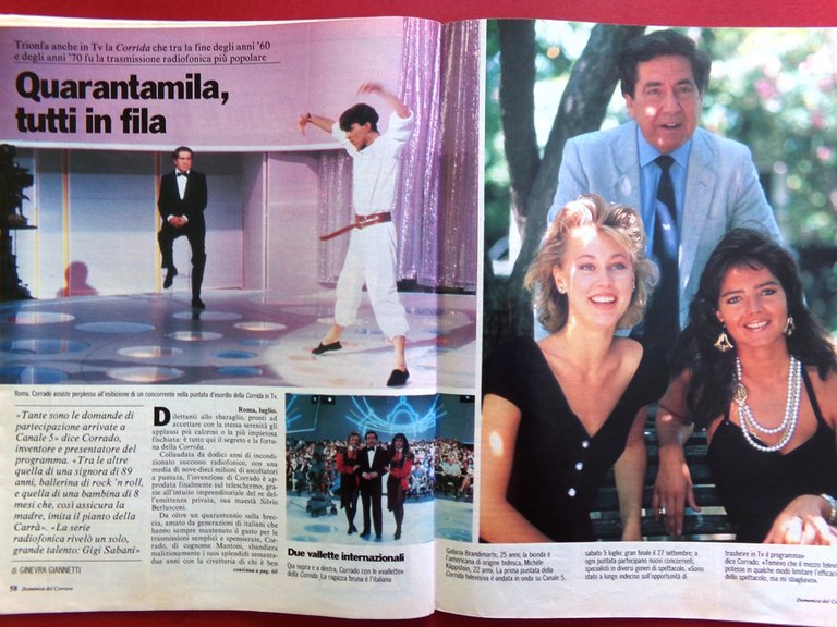 La Domenica del Corriere 2 Agosto 1986 Famiglie Reali Corrida …