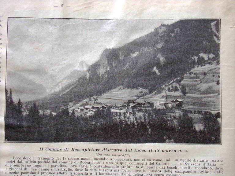 La Domenica del Corriere 2 Aprile 1899 Rocca Pietore Jupiter …
