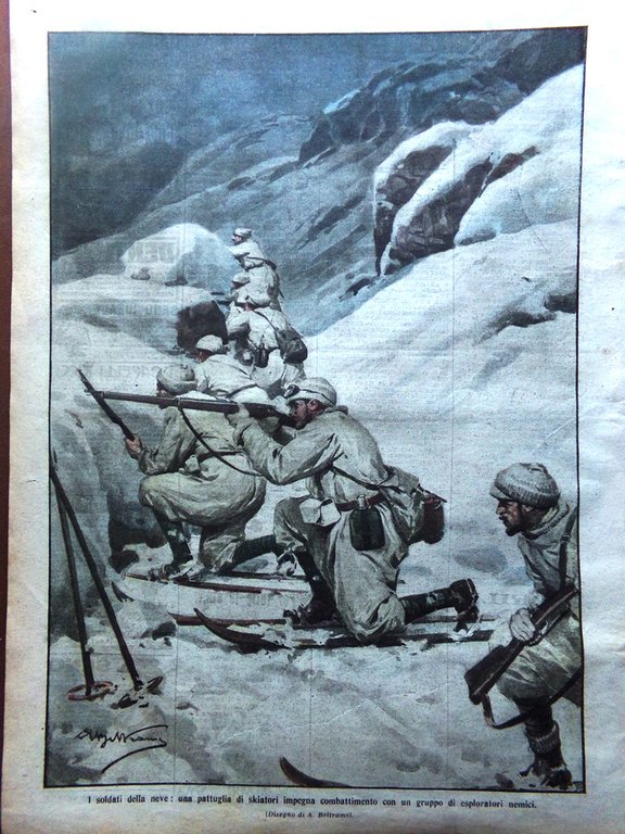 La Domenica del Corriere 2 Aprile 1916 WW1 Alessandro Cadorna …