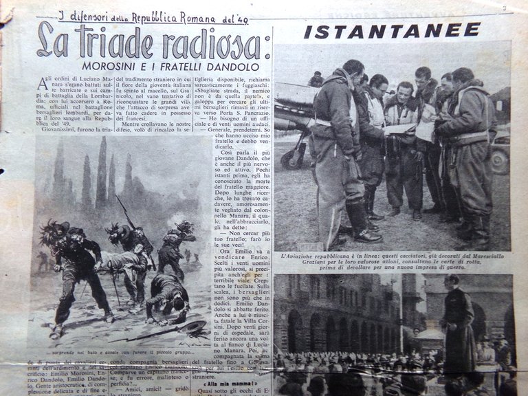 La Domenica del Corriere 2 Aprile 1944 WW2 Cassino Distrutta …