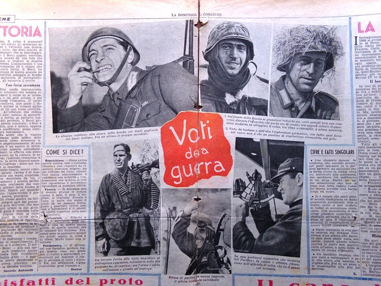 La Domenica del Corriere 2 Aprile 1944 WW2 Cassino Distrutta …