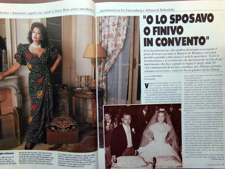 La Domenica del Corriere 2 Aprile 1987 Proietti Baudo Parise …