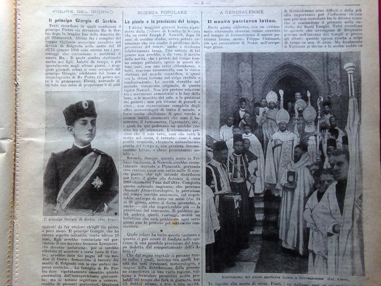 La Domenica del Corriere 2 Dicembre 1906 Patriarca Koch Malattia … | Immagine Gallery 2