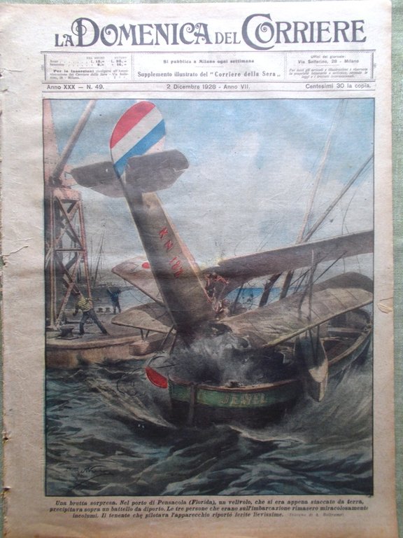 La Domenica del Corriere 2 Dicembre 1928 Sudermann Carnera Tesori … | Immagine Gallery 1