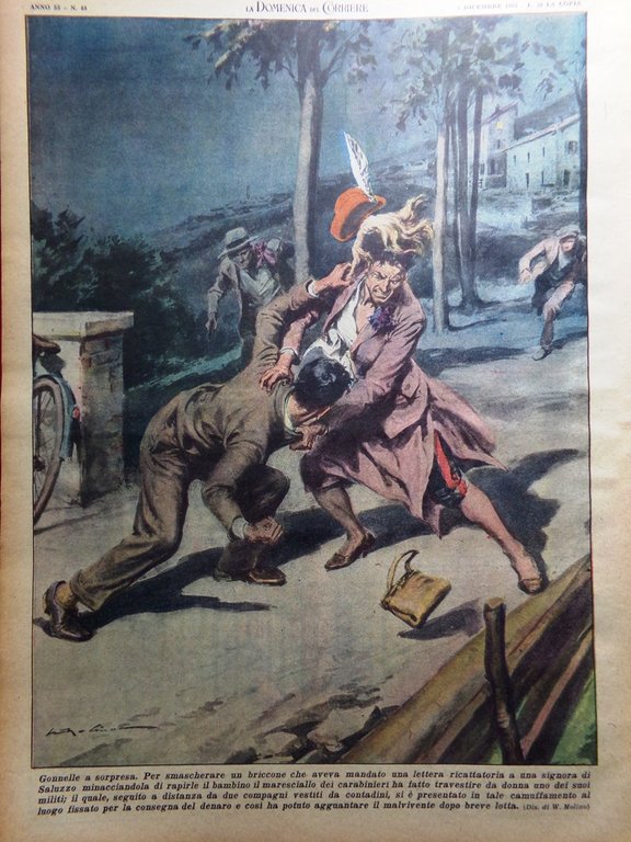 La Domenica del Corriere 2 Dicembre 1951 Inondazioni nel Polesine …