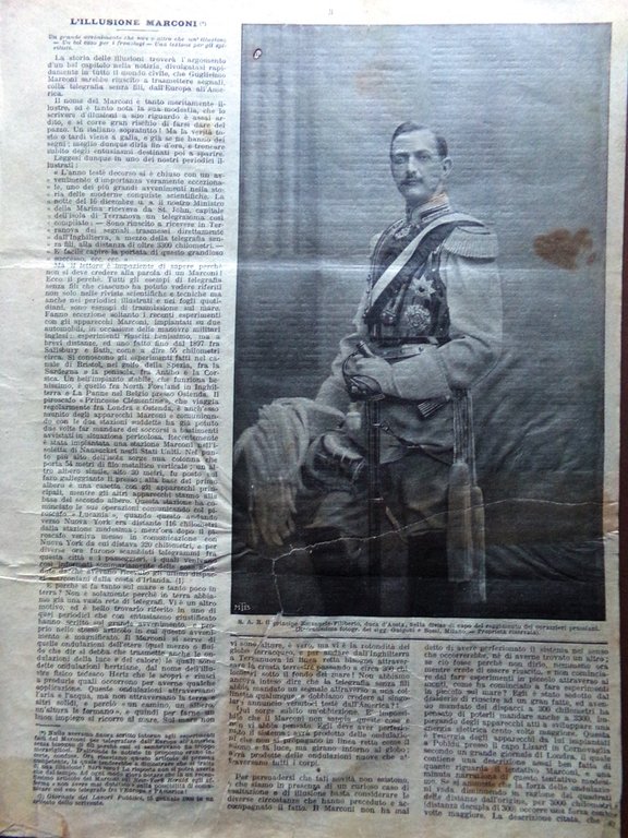 La Domenica del Corriere 2 Febbraio 1902 Marconi Ito Filippo …