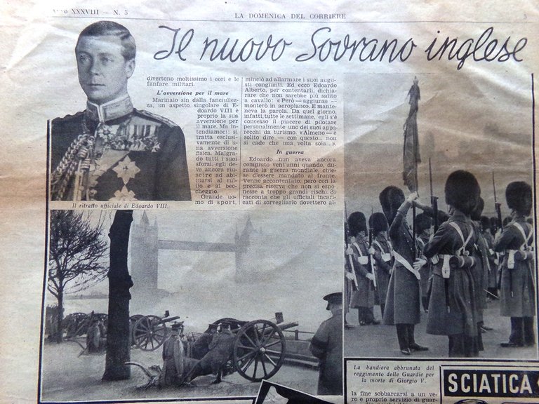 La Domenica del Corriere 2 Febbraio 1936 Girolamo Segato Neghelli …