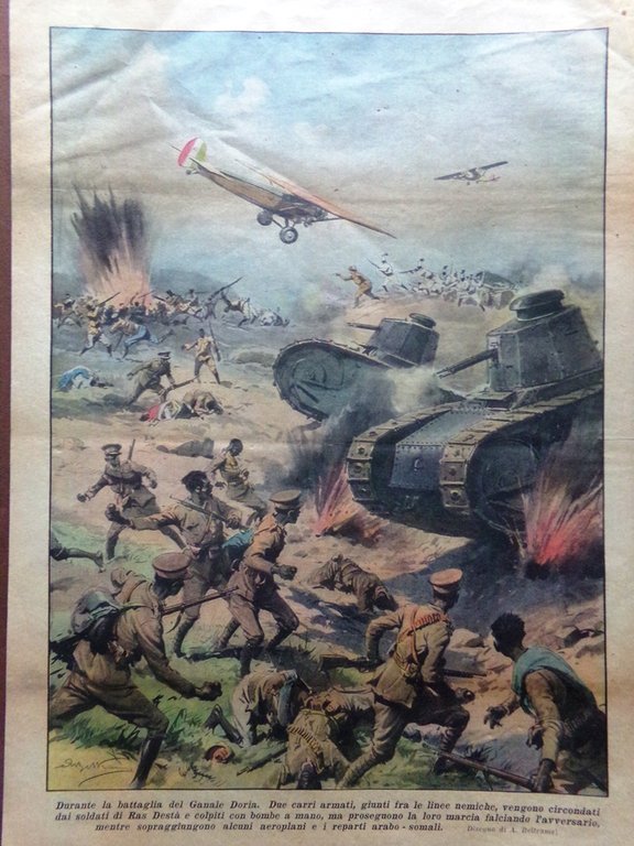 La Domenica del Corriere 2 Febbraio 1936 Girolamo Segato Neghelli …
