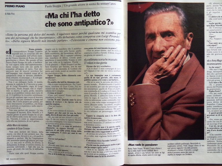 La Domenica del Corriere 2 Febbraio 1985 Bearzot Bakhtiar Moravia …