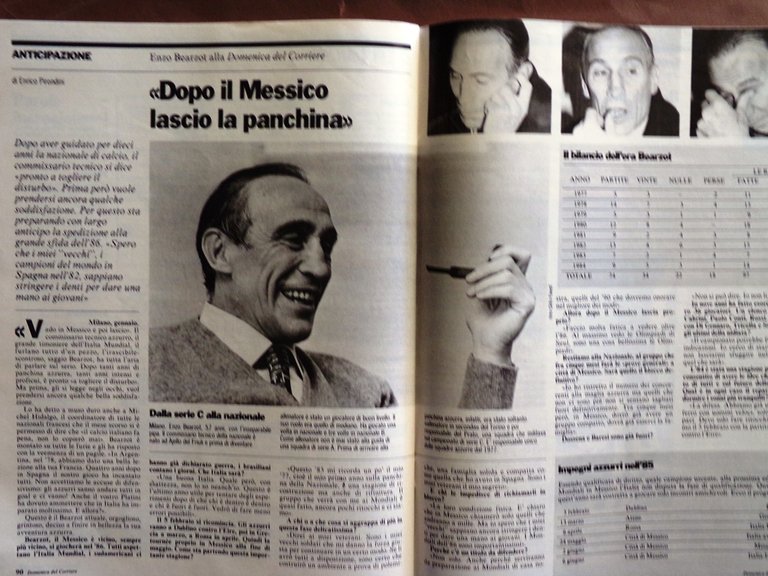 La Domenica del Corriere 2 Febbraio 1985 Bearzot Bakhtiar Moravia …