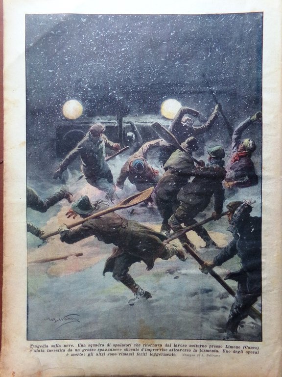 La Domenica del Corriere 2 Gennaio 1938 Duce Manciukuò Fantini …