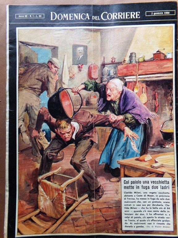 La Domenica del Corriere 2 Gennaio 1966 Chaplin Usa Russia …