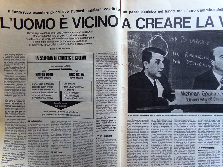 La Domenica del Corriere 2 Gennaio 1968 Mugic Grecia Lotta …