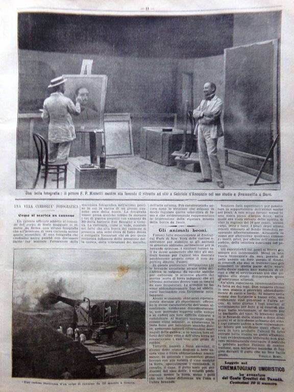 La Domenica del Corriere 2 Giugno 1907 Sciopero Terni D'Annunzio …