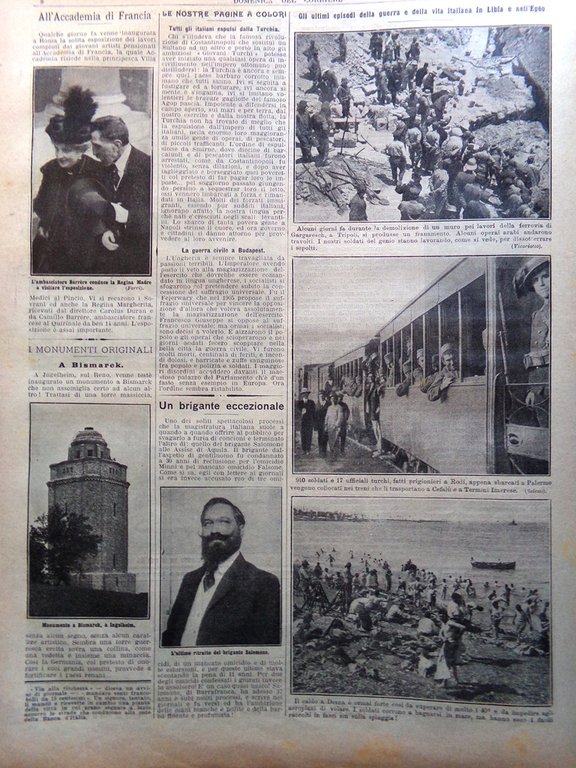 La Domenica del Corriere 2 Giugno 1912 Roosevelt Salomone Smirne … | Immagine Gallery 7