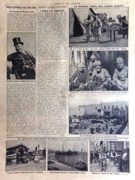 La Domenica del Corriere 2 Giugno 1912 Roosevelt Salomone Smirne … | Immagine Gallery 5