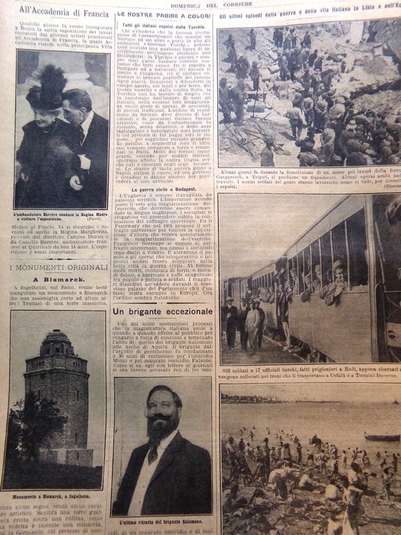 La Domenica del Corriere 2 Giugno 1912 Roosevelt Salomone Smirne … | Immagine Gallery 9