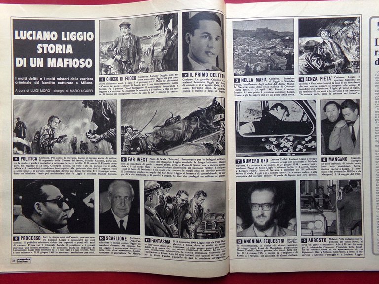 La Domenica del Corriere 2 Giugno 1974 Liggio Sindona Gaber …