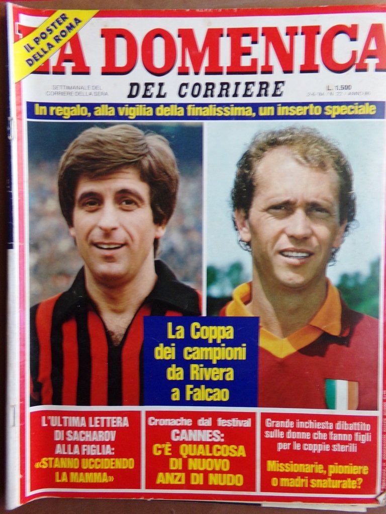 La Domenica del Corriere 2 Giugno 1984 Roma Calcio Pertini …