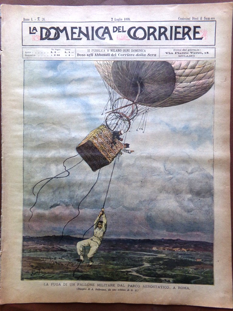 La Domenica del Corriere 2 Luglio 1899 Pesca del Tonno …