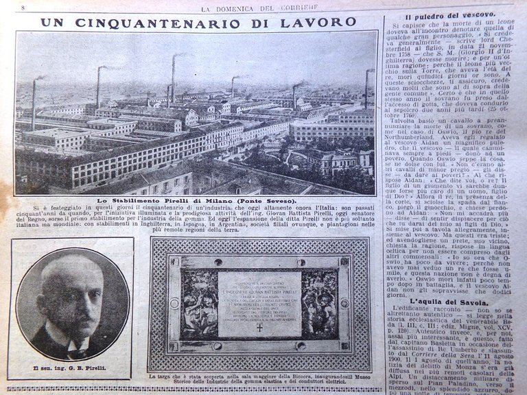 La Domenica del Corriere 2 Luglio 1922 Pirelli Milano Ramadan …