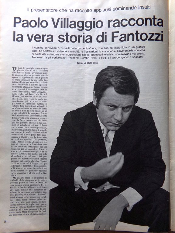 La Domenica del Corriere 2 Luglio 1968 Quasimodo Villaggio Fantozzi … | Immagine Gallery 3