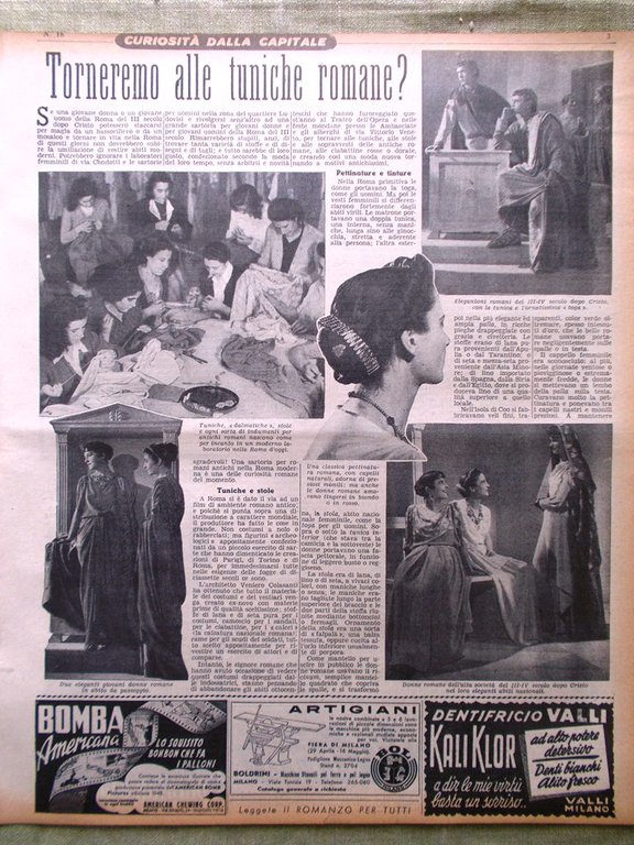 La Domenica del Corriere 2 Maggio 1948 Zago Canada Globo …