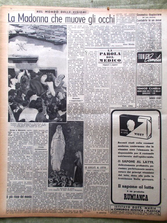 La Domenica del Corriere 2 Maggio 1948 Zago Canada Globo …