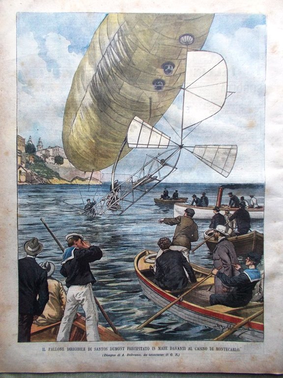 La Domenica del Corriere 2 Marzo 1902 Tumulti Trieste Santos-Dumont … | Immagine Gallery 6