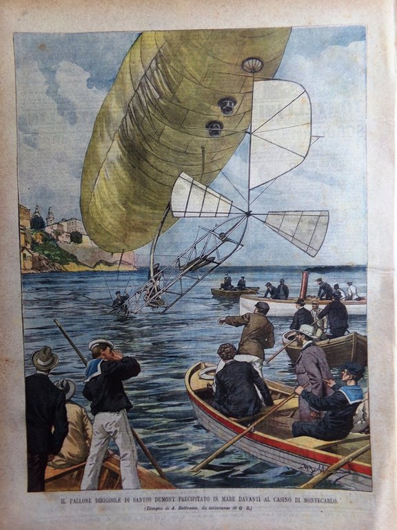 La Domenica del Corriere 2 Marzo 1902 Tumulti Trieste Santos-Dumont … | Immagine Gallery 9