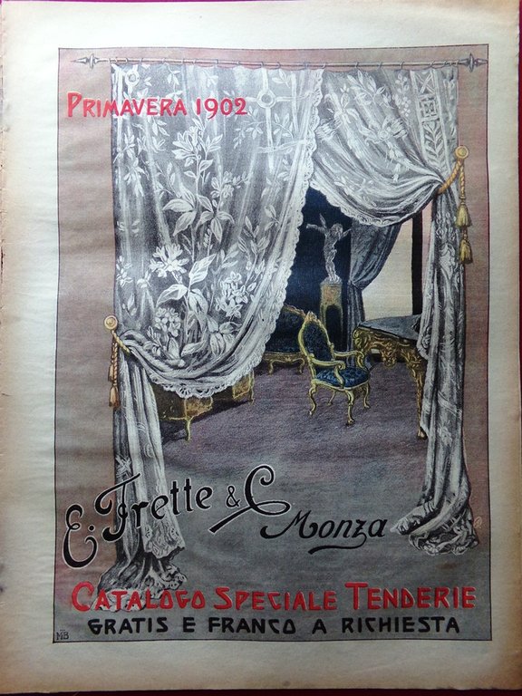 La Domenica del Corriere 2 Marzo 1902 Tumulti Trieste Santos-Dumont … | Immagine Gallery 12