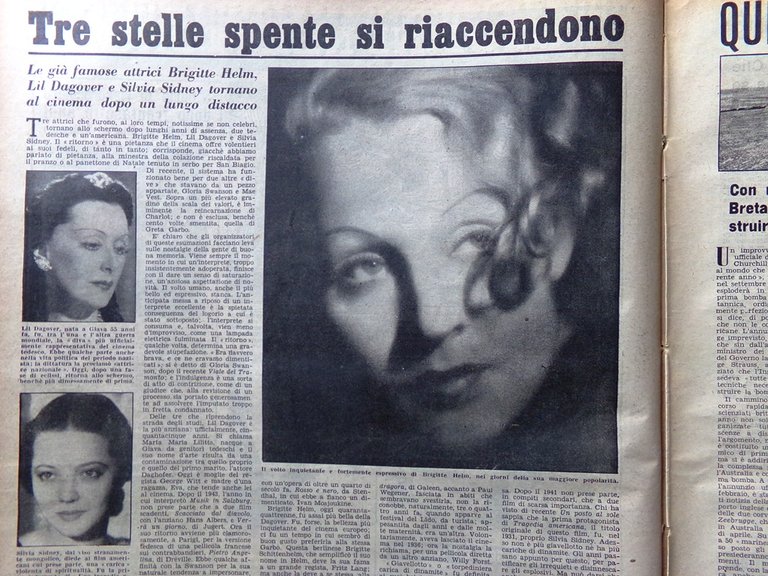 La Domenica del Corriere 2 Marzo 1952 Reggia Londra Rene … | Immagine Gallery 2