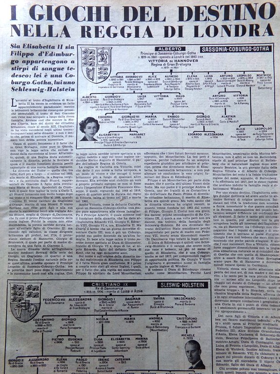 La Domenica del Corriere 2 Marzo 1952 Reggia Londra Rene … | Immagine Gallery 4
