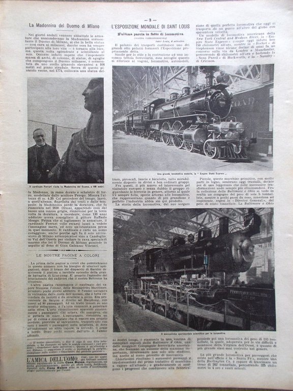 La Domenica del Corriere 2 Ottobre 1904 Sciopero Locomotive Pietro …