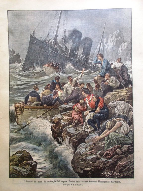 La Domenica del Corriere 2 Ottobre 1904 Sciopero Locomotive Pietro …