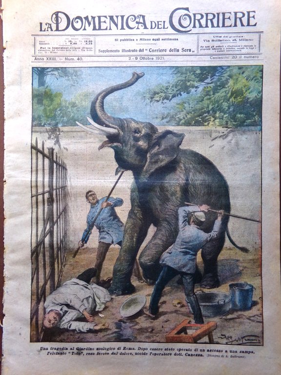 La Domenica del Corriere 2 Ottobre 1921 Oppau Germania Dante … | Immagine Gallery 1