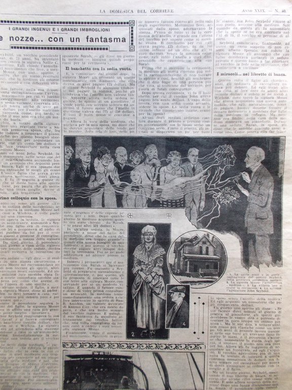 La Domenica del Corriere 2 Ottobre 1927 Forzati Savona Fantasma …