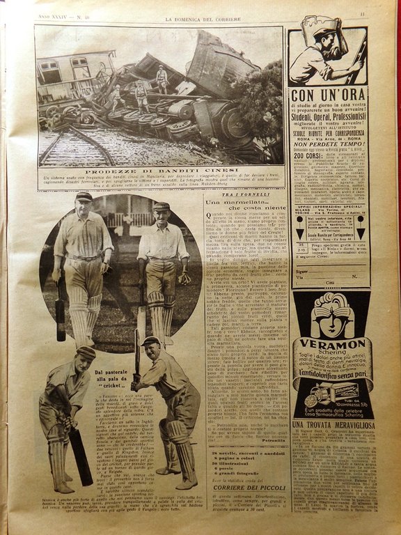 La Domenica del Corriere 2 Ottobre 1932 Donne Oriente Bersaglieri …