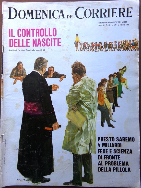 La Domenica del Corriere 2 Ottobre 1966 Hitchcock Pillola Soncino … | Immagine Gallery 1