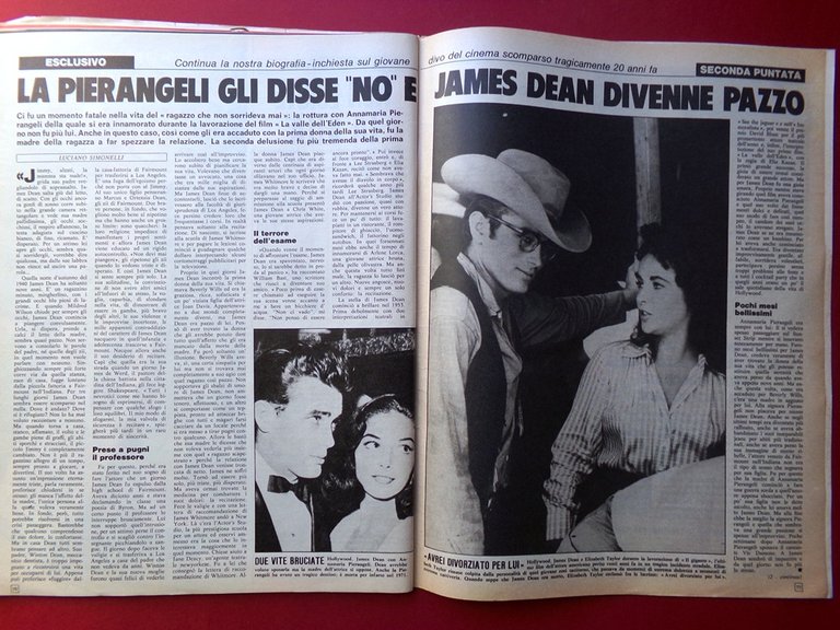 La Domenica del Corriere 2 Ottobre 1975 James Dean Linge …