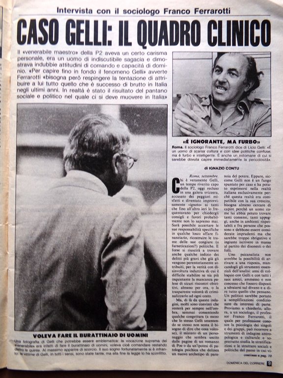 La Domenica del Corriere 2 Ottobre 1982 Morte Grace Kelly …