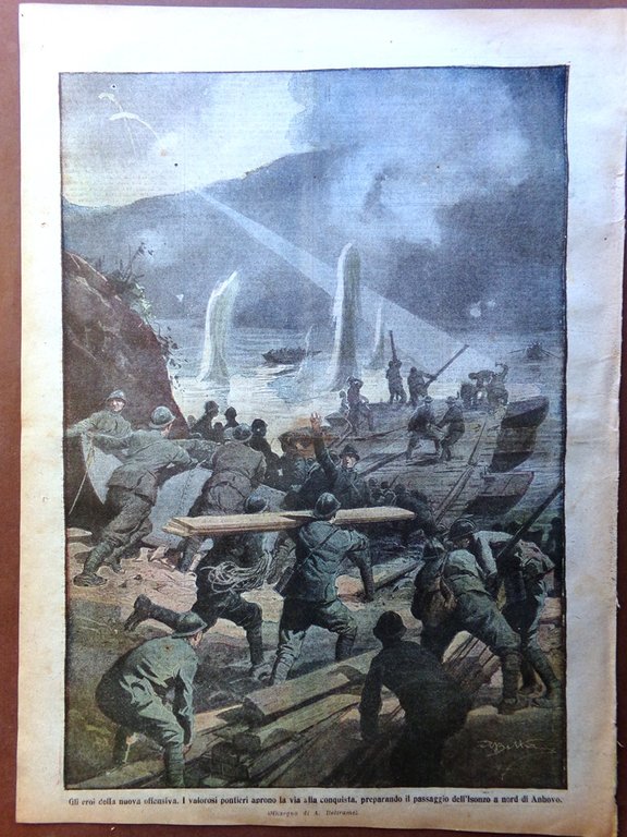 La Domenica del Corriere 2 Settembre 1917 WW1 David Devant …