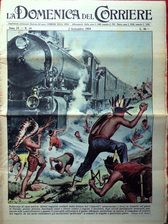 La Domenica del Corriere 2 Settembre 1956 Dors Zatopek Cairoli … | Immagine Gallery 1