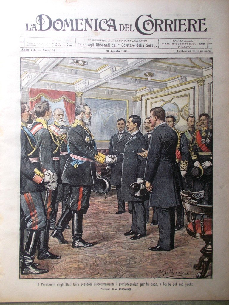 La Domenica del Corriere 20 Agosto 1905 Manicomio Fregionaia Madonna …