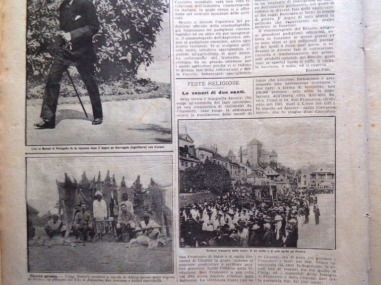 La Domenica del Corriere 20 Agosto 1911 Salimbeni Colera Israels …