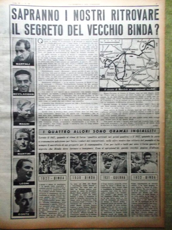 La Domenica del Corriere 20 Agosto 1950 Mecca Partinico Binda …