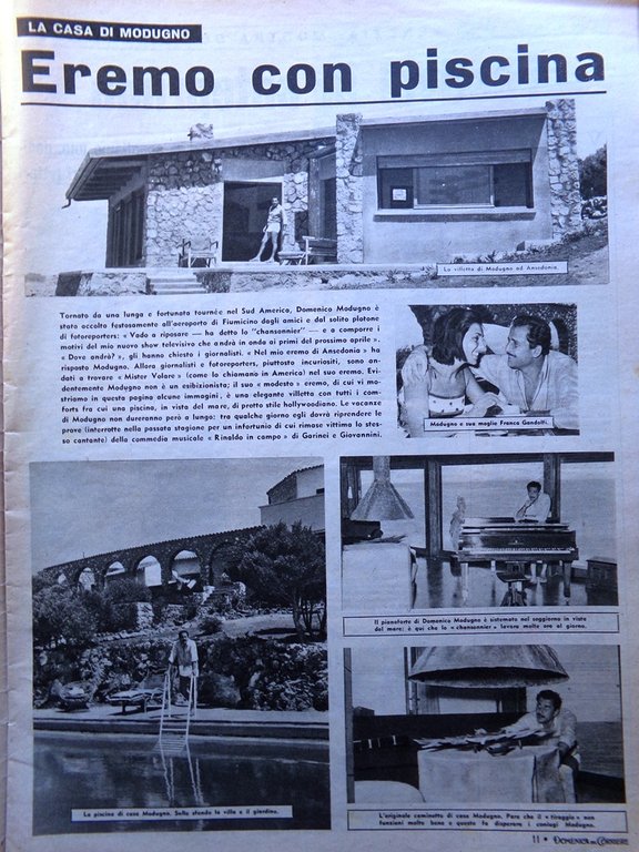 La Domenica del Corriere 20 Agosto 1961 Turiello Emofilia Modugno … | Immagine Gallery 3